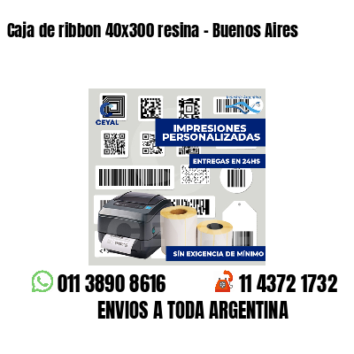Caja de ribbon 40x300 resina - Buenos Aires
