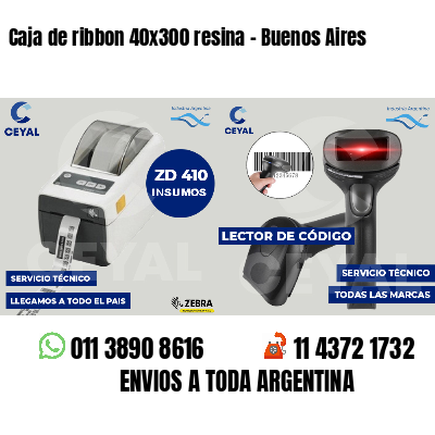 Caja de ribbon 40x300 resina - Buenos Aires