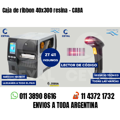 Caja de ribbon 40x300 resina - CABA