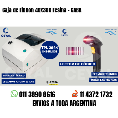 Caja de ribbon 40x300 resina - CABA