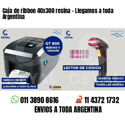 Caja de ribbon 40x300 resina - Llegamos a toda Argentina