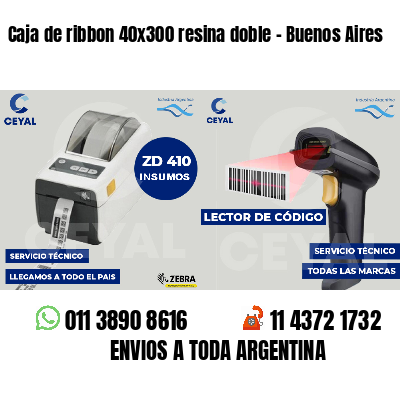 Caja de ribbon 40x300 resina doble - Buenos Aires