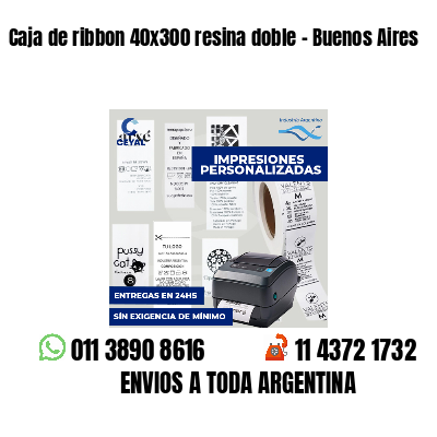 Caja de ribbon 40x300 resina doble - Buenos Aires