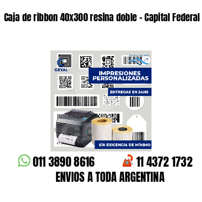 Caja de ribbon 40x300 resina doble - Capital Federal