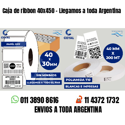 Caja de ribbon 40x450 - Llegamos a toda Argentina