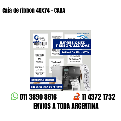 Caja de ribbon 40x74 - CABA
