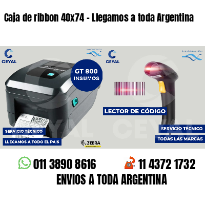 Caja de ribbon 40x74 - Llegamos a toda Argentina