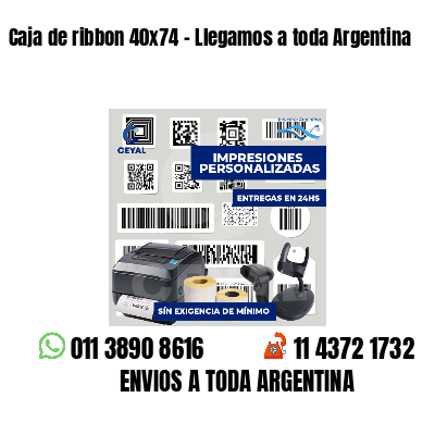 Caja de ribbon 40x74 - Llegamos a toda Argentina