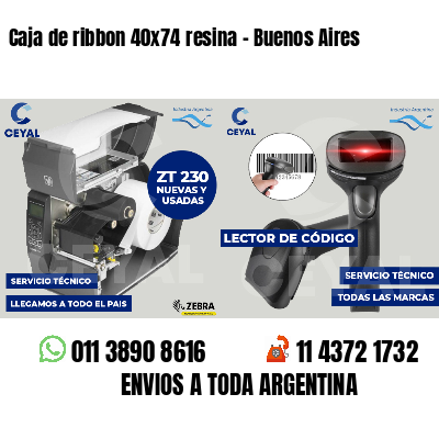 Caja de ribbon 40x74 resina - Buenos Aires