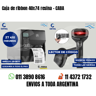 Caja de ribbon 40x74 resina - CABA