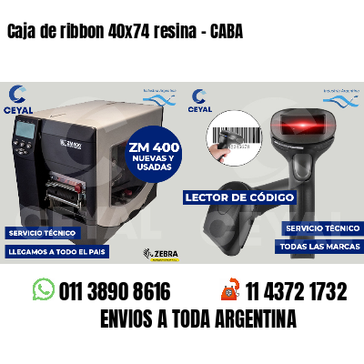 Caja de ribbon 40x74 resina - CABA