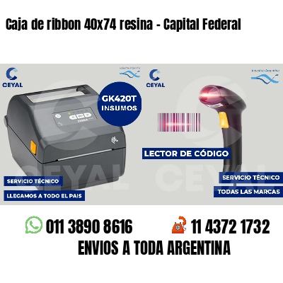 Caja de ribbon 40x74 resina - Capital Federal