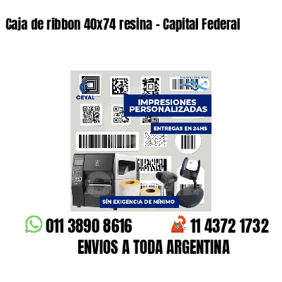 Caja de ribbon 40x74 resina - Capital Federal