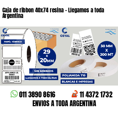 Caja de ribbon 40x74 resina - Llegamos a toda Argentina