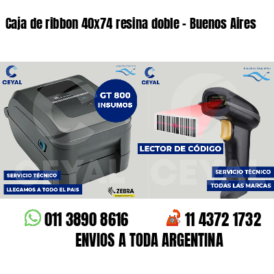 Caja de ribbon 40x74 resina doble - Buenos Aires