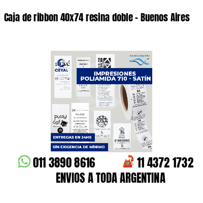 Caja de ribbon 40x74 resina doble - Buenos Aires