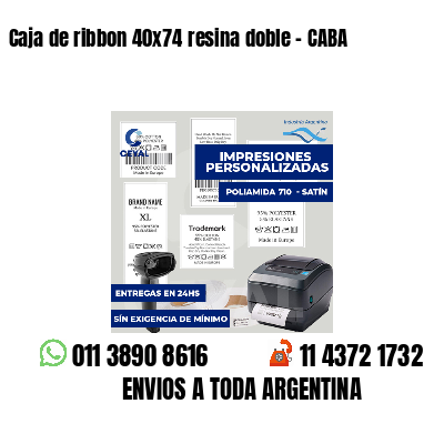 Caja de ribbon 40x74 resina doble - CABA