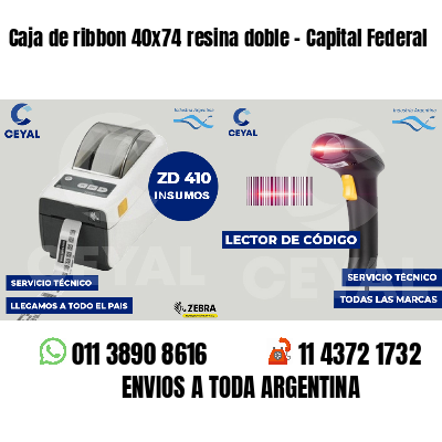 Caja de ribbon 40x74 resina doble - Capital Federal