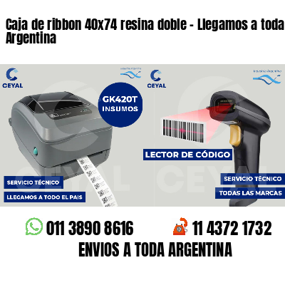 Caja de ribbon 40x74 resina doble - Llegamos a toda Argentina