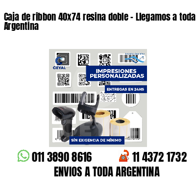 Caja de ribbon 40x74 resina doble - Llegamos a toda Argentina