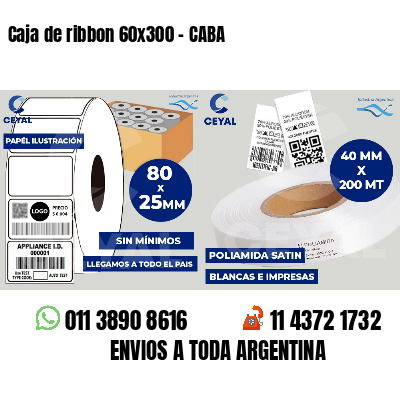 Caja de ribbon 60x300 - CABA