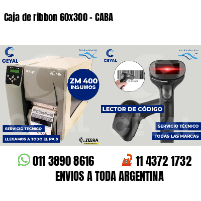 Caja de ribbon 60x300 - CABA