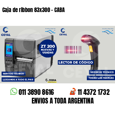 Caja de ribbon 83x300 - CABA