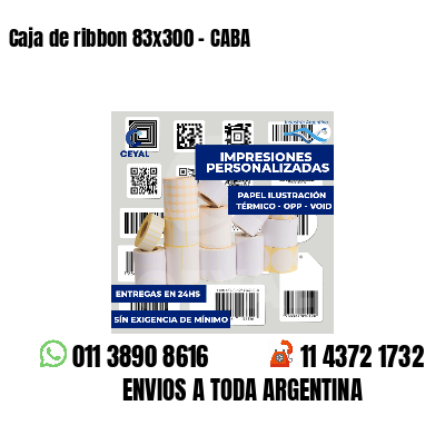 Caja de ribbon 83x300 - CABA