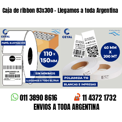 Caja de ribbon 83x300 - Llegamos a toda Argentina