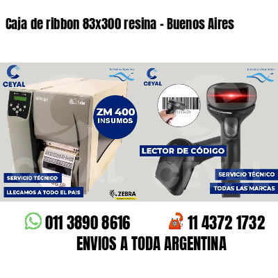 Caja de ribbon 83x300 resina - Buenos Aires