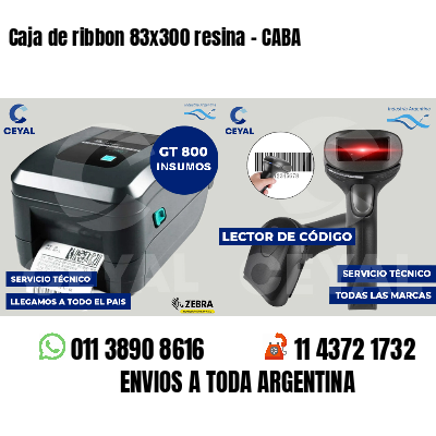 Caja de ribbon 83x300 resina - CABA
