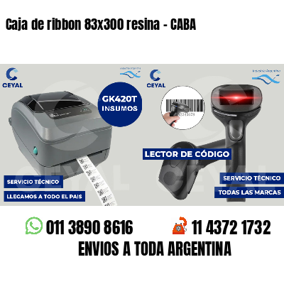 Caja de ribbon 83x300 resina - CABA