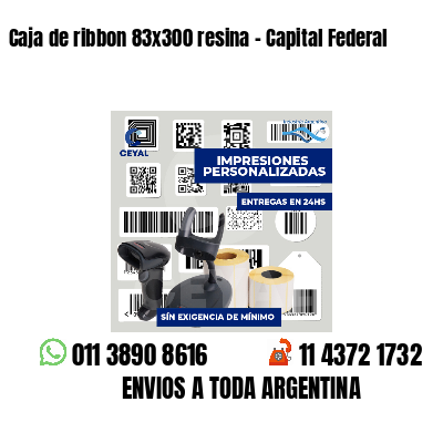 Caja de ribbon 83x300 resina - Capital Federal