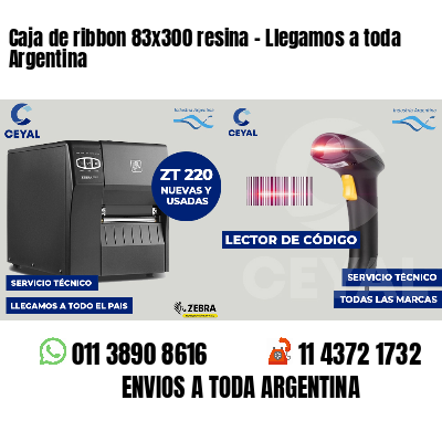 Caja de ribbon 83x300 resina - Llegamos a toda Argentina
