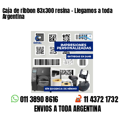Caja de ribbon 83x300 resina - Llegamos a toda Argentina