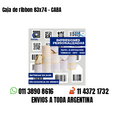 Caja de ribbon 83x74 - CABA