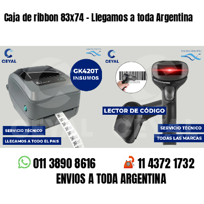 Caja de ribbon 83x74 - Llegamos a toda Argentina