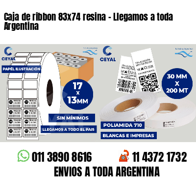 Caja de ribbon 83x74 resina - Llegamos a toda Argentina