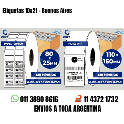 Etiquetas 10x21 - Buenos Aires