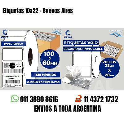 Etiquetas 10x22 - Buenos Aires