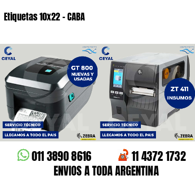 Etiquetas 10x22 - CABA