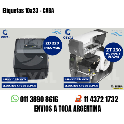 Etiquetas 10x23 - CABA