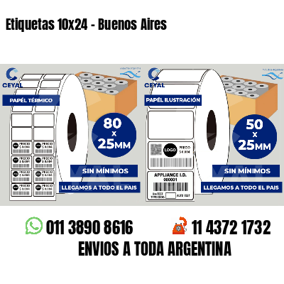 Etiquetas 10x24 - Buenos Aires