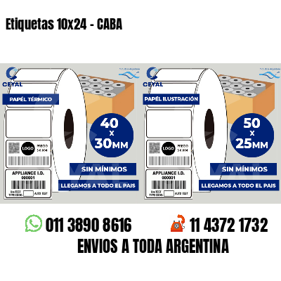 Etiquetas 10x24 - CABA