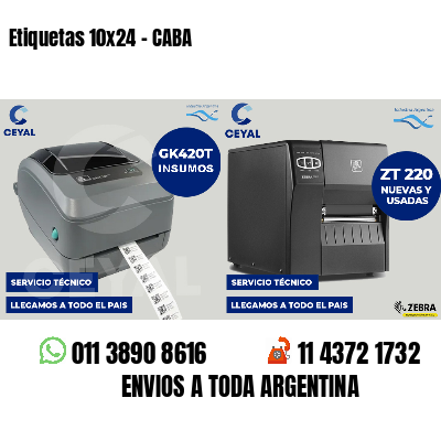Etiquetas 10x24 - CABA