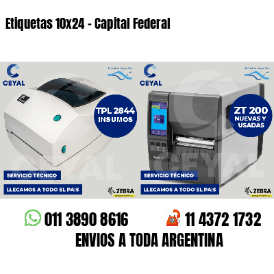 Etiquetas 10x24 - Capital Federal