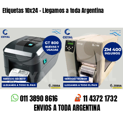 Etiquetas 10x24 - Llegamos a toda Argentina