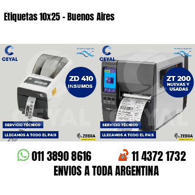 Etiquetas 10x25 - Buenos Aires