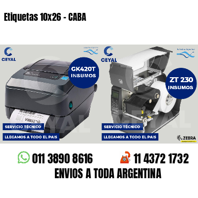 Etiquetas 10x26 - CABA