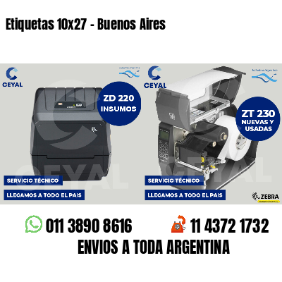 Etiquetas 10x27 - Buenos Aires